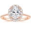 14K Rose Gold Calla Diamond Ring (1/3 ct. tw.), smalltop view