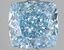3.06 Ct. Fancy Intense Blue Cushion Lab Grown Diamond