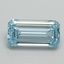 0.93 Ct. Fancy Intense Blue Emerald Lab Grown Diamond