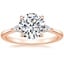 14K Rose Gold Aria Three Stone Diamond Ring (1/10 ct. tw.), smalltop view