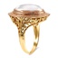 The Lynna Ring, smalltop view on a hand