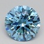 1.73 Ct. Fancy Vivid  Blue Round Lab Grown Diamond