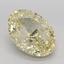 4.02 Ct. Fancy Intense Yellow Oval Lab Grown Diamond