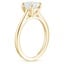18K Yellow Gold 1.4mm Provence Solitaire Ring, smallside view