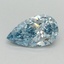 1.01 Ct. Fancy Intense Blue Pear Lab Grown Diamond