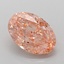 3.09 Ct. Fancy Vivid Pink Oval Lab Grown Diamond