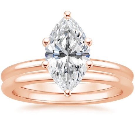 14K Rose Gold Perfect Fit Bridal Set