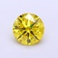 1.03 Ct. Fancy Vivid  Yellow Round Lab Grown Diamond