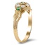 The Porsha Ring, smalltop view on a hand