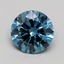 1.53 Ct. Fancy Vivid Blue Round Lab Grown Diamond