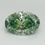 1.32 Ct. Fancy Vivid Pacific Green Oval Lab Grown Diamond