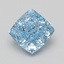 1.60 Ct. Fancy Vivid Blue Cushion Lab Grown Diamond