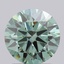 1.40 Ct. Fancy Vivid  Green Round Lab Grown Diamond