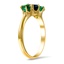 The Jafari Ring, smalltop view on a hand
