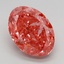 2.96 Ct. Fancy Vivid Pink Oval Lab Grown Diamond