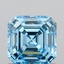 1.02 Ct. Fancy Vivid Blue Asscher Lab Grown Diamond