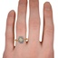The Carvela Ring, smallzoomed in top view on a hand