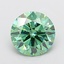 2.72 Ct. Fancy Vivid Green Round Lab Grown Diamond