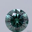 1.03 Ct. Fancy Vivid Green Round Lab Grown Diamond