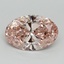 7.12 Ct. Fancy Vivid Pink Oval Lab Grown Diamond