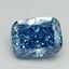 2.04 Ct. Fancy Vivid Blue Cushion Lab Grown Diamond