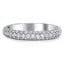 Custom Three Sided Pave Diamond Wedding Band