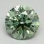 3.03 Ct. Fancy Vivid Green Round Lab Grown Diamond