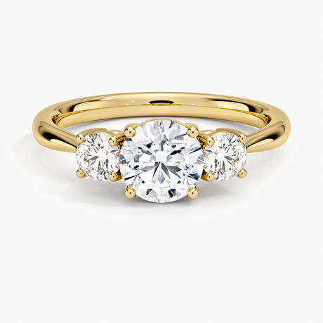 Serena Three Stone Diamond Ring - Brilliant Earth