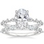 18K White Gold Versailles Hidden Halo Diamond Ring with Grand Versailles Diamond Ring (1 ct. tw.)