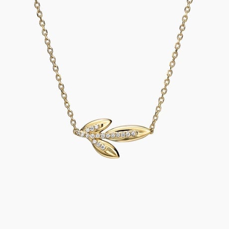 Jane Goodall Olive Branch Lab Diamond Pendant