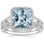 18KW Aquamarine Fortuna Diamond Bridal Set (2/3 ct. tw.), smalltop view