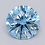 1.91 Ct. Fancy Vivid  Blue Round Lab Grown Diamond