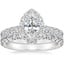 Platinum Luxe Sienna Halo Diamond Bridal Set (1 3/8 ct. tw.)