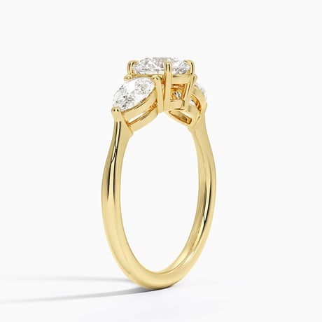 Luxe Opera Three Stone Diamond Ring - Brilliant Earth