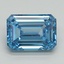 2.66 Ct. Fancy Vivid Blue Emerald Lab Grown Diamond