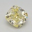 0.71 Ct. Fancy Light Yellow Cushion Lab Grown Diamond