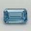 1.05 Ct. Fancy Vivid Blue Emerald Lab Grown Diamond
