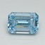 3.03 Ct. Fancy Intense Blue Emerald Lab Grown Diamond