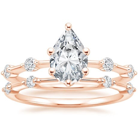 14K Rose Gold Aimee Diamond Bridal Set
