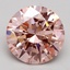 3.00 Ct. Fancy Intense Pink Round Lab Grown Diamond