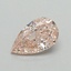 0.54 Ct. Fancy Intense Pink Pear Lab Grown Diamond