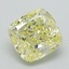 1.30 Ct. Fancy Intense Yellow Cushion Lab Grown Diamond