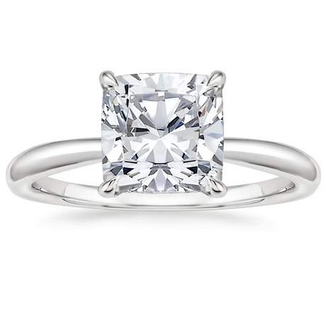 18K White Gold Freesia Ring with Sia Diamond Open Ring