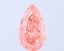 4.60 Ct. Fancy Vivid Orangy Pink Pear Lab Grown Diamond