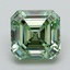 4.15 Ct. Fancy Vivid Green Asscher Lab Grown Diamond