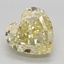 3.05 Ct. Fancy Intense Yellow Heart Lab Grown Diamond