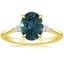 18K Yellow Gold Aria Three Stone Diamond Ring (1/10 ct. tw.), smalltop view