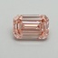 1.08 Ct. Fancy Intense Pink Emerald Lab Grown Diamond