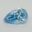 5.07 Ct. Fancy Vivid Blue Pear Lab Grown Diamond