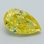1.68 Ct. Fancy Vivid Yellow Pear Lab Grown Diamond